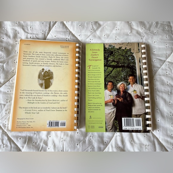 2 Lady & Sons Cookbooks by Paula Deen Savannah Country Cookbook & Just Desserts - Picture 2 of 3